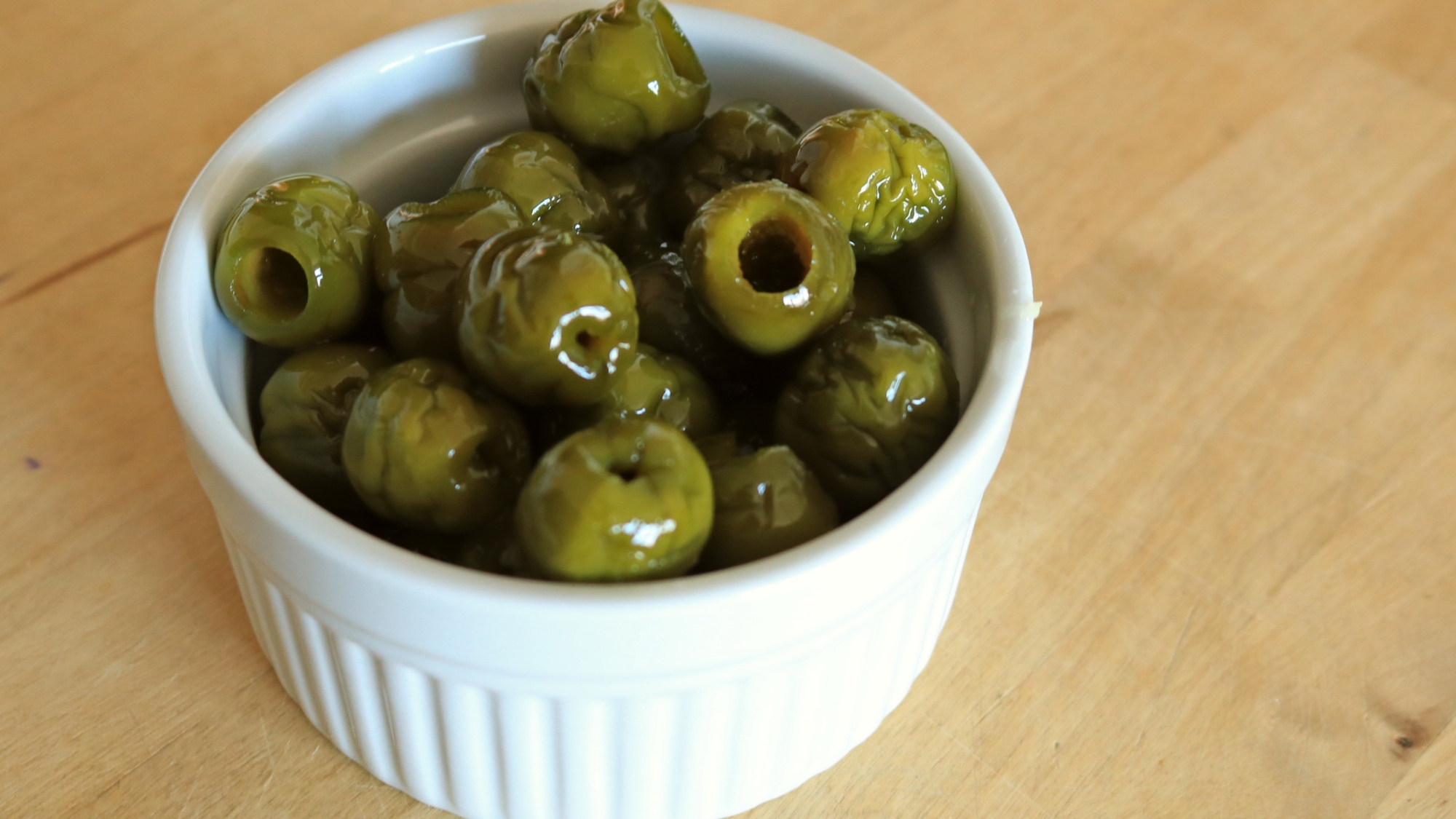 Olives in a ramekin