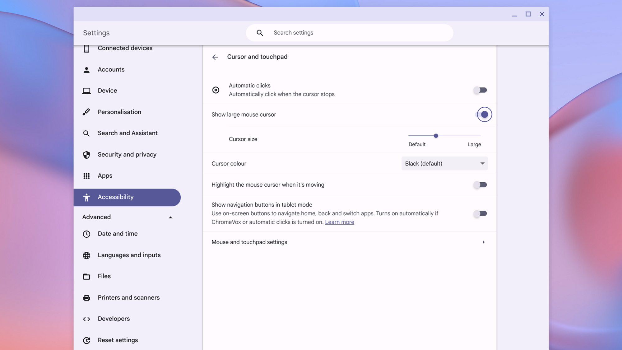 ChromeOS Settings