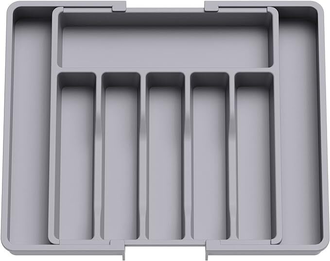 Lifewit Silverware Drawer Organizer, Expandable Utensil Tray for Kitchen