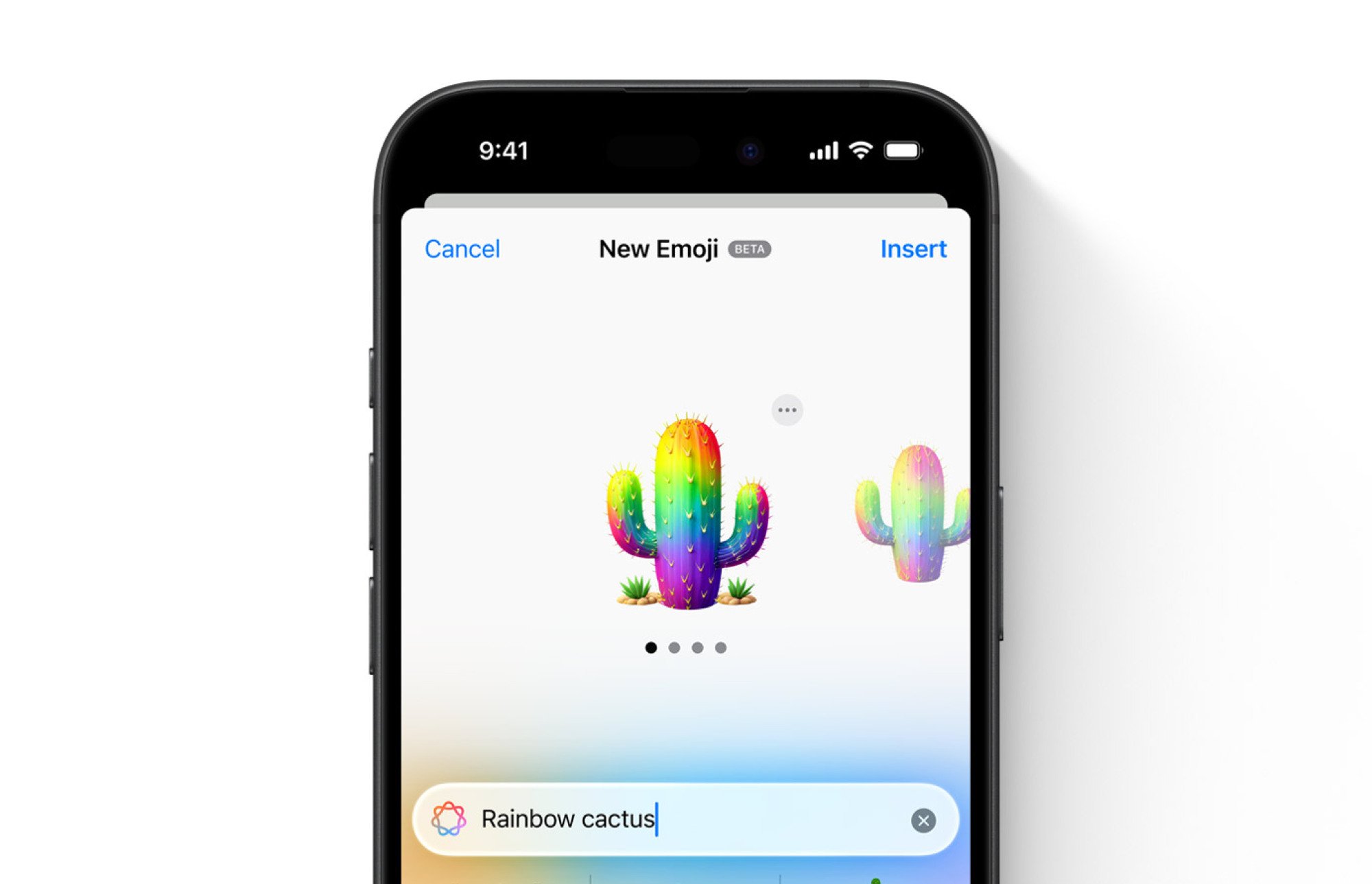 Creating Genmoji on iPhone