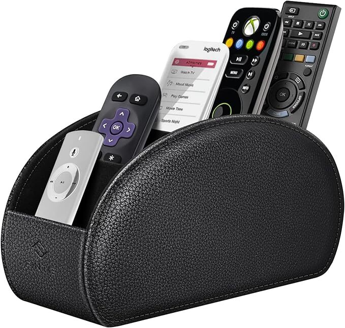 Fintie Remote Control Holder, Vegan Leather TV Remote Caddy