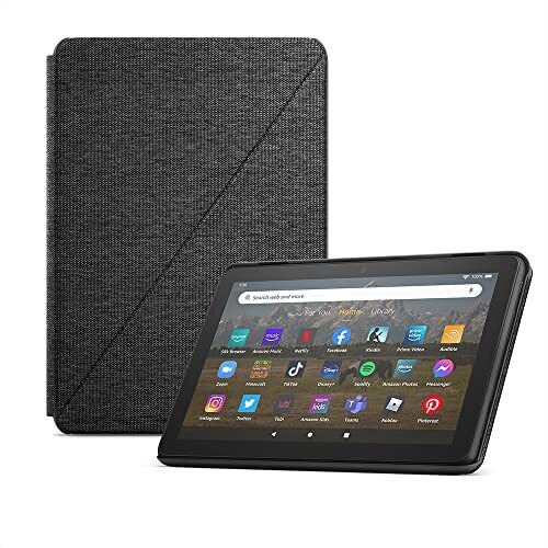 Amazon Fire HD 8 tablet (64 GB, Black, Ad-Supported) + Amazon Standing Case (Black)