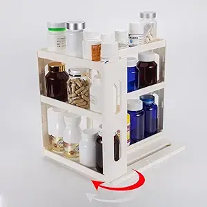 Medicine Organizer 2 Three-Decker Shelves