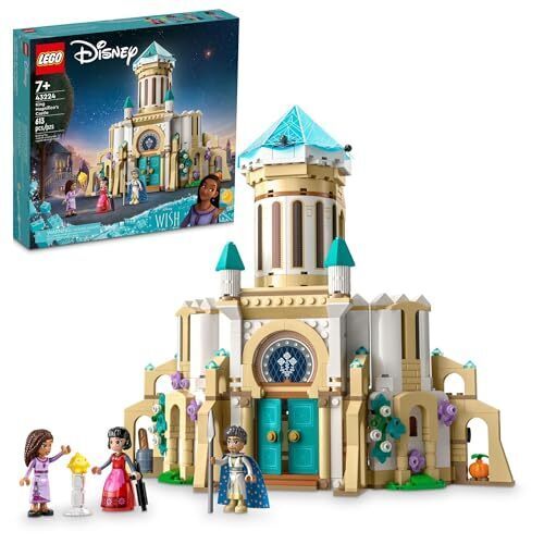 LEGO Disney Wish: King Magnifico’s Castle 43224 Building Toy Set, A Collectible Set for Kids Ages 7 and up to Play Out Favorite Scenes from The Disney Movie, Inspire Pretend Play Within The Palace