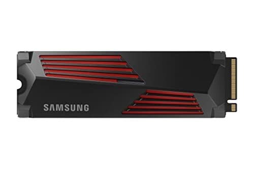 SAMSUNG 990 PRO w/ Heatsink SSD 1TB PCIe 4.0 M.2 Internal Solid State Hard Drive, Fastest Speed for Gaming, Heat Control, Direct Storage and Memory Expansion, Compatible w/ Playstation5, MZ-V9P2T0GW