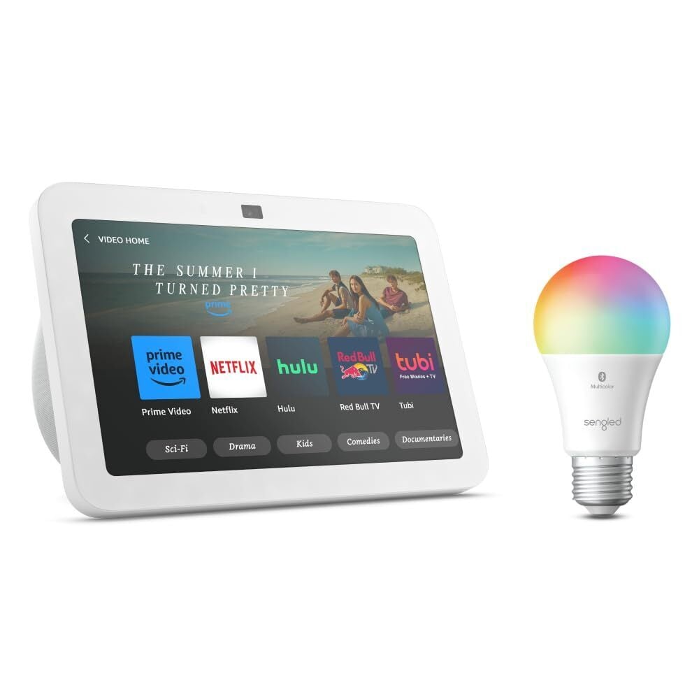 Echo Show 8 with Sengled Smart Color Bulb