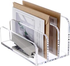 SANRUI Acrylic File Mail Desktop Organizer Sorters