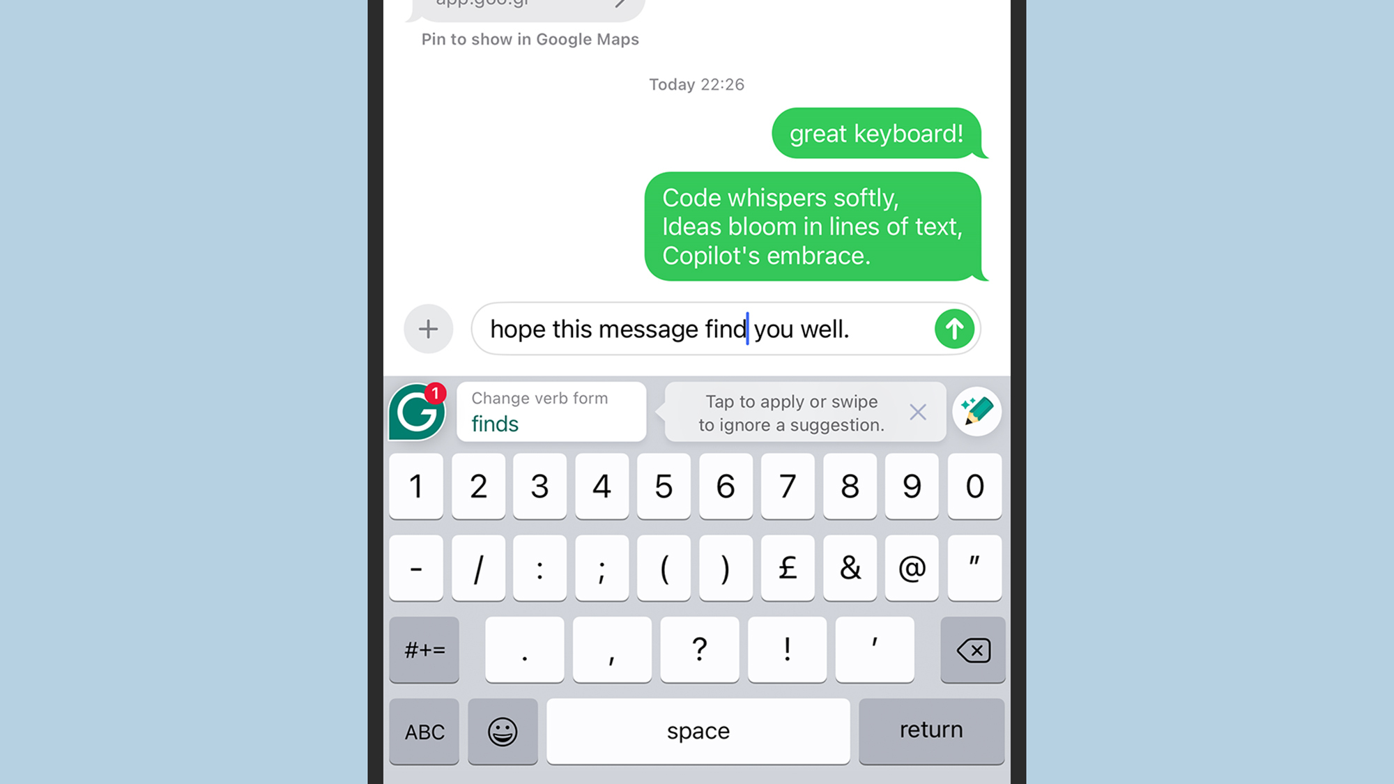 Grammarly keyboard