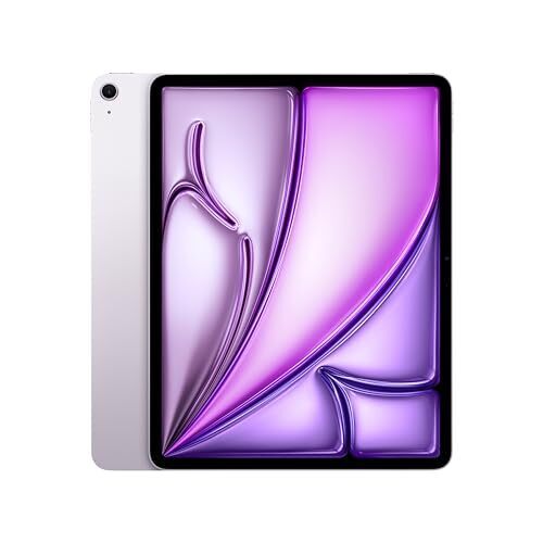 Apple iPad Air 13-inch (M2): Liquid Retina display, 128GB, Landscape 12MP Front Camera/12MP Back Camera, Wi-Fi 6E, Touch ID, All-Day Battery Life — Purple