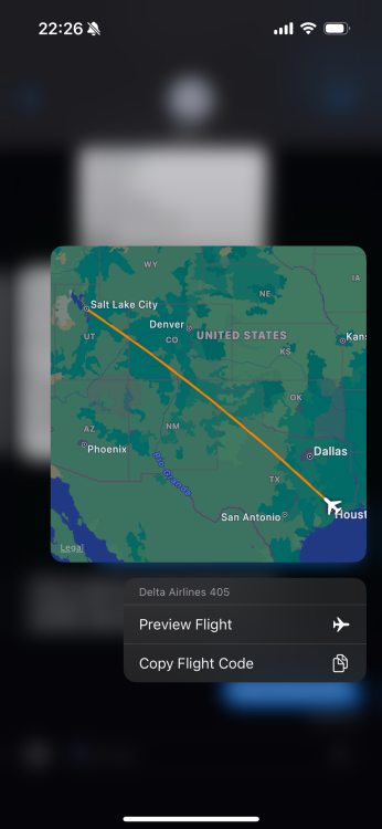 imessage flight tracker preview