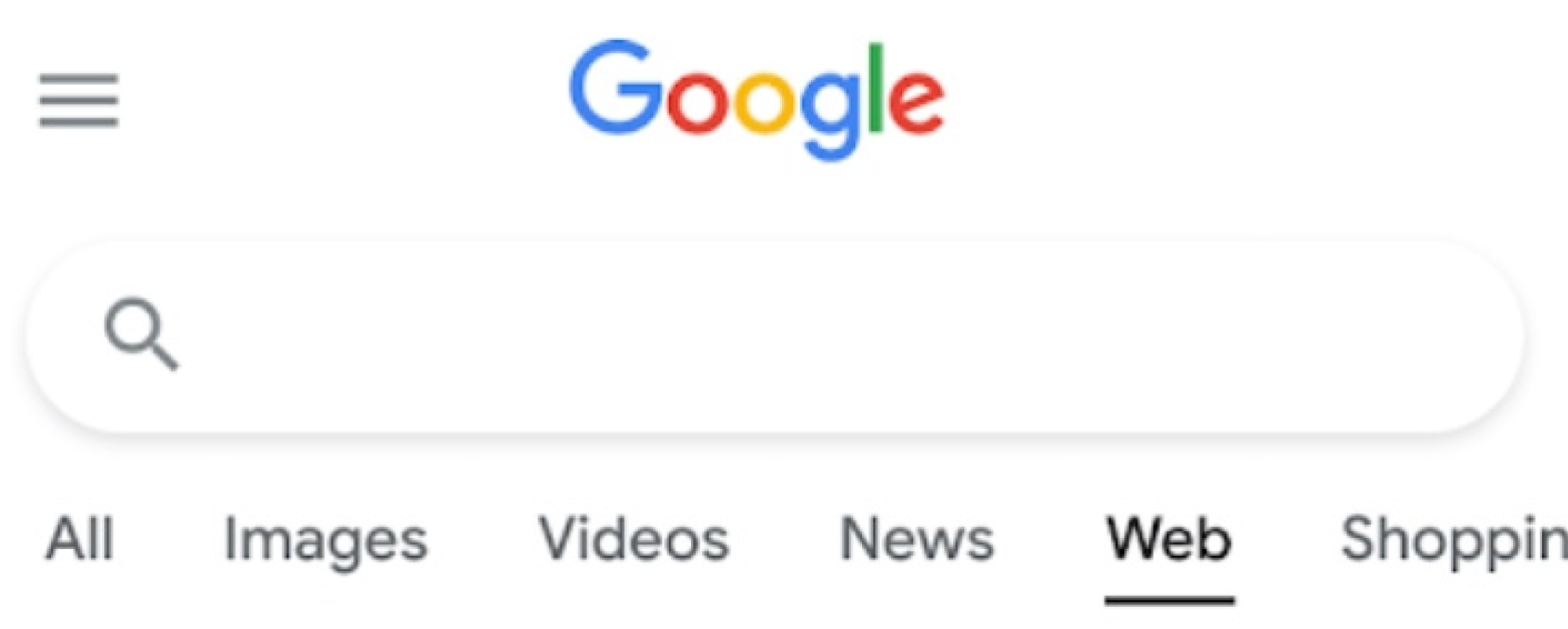 Web filter in Google Search.