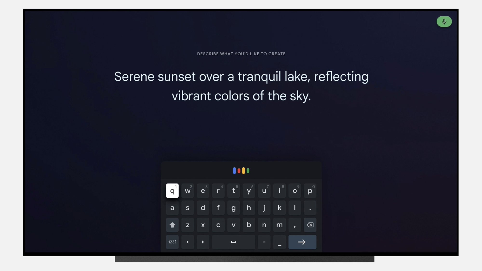 Google TV AI prompt