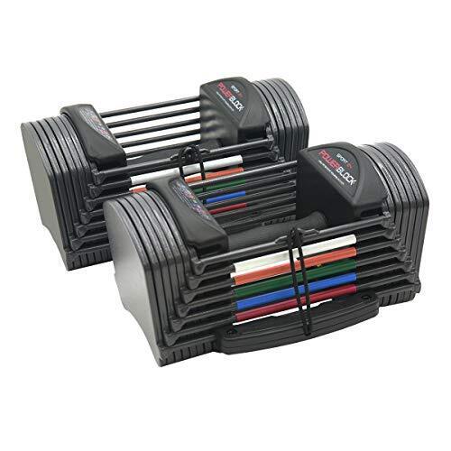 PowerBlock Sport 24 Adjustable Dumbbells, Sold in Pairs, 3-24 lb. Dumbbells, Durable Steel Build, Innovative At Home Workout Equipment, All-in-One Exercise Dumbbells, Strength Training Grey